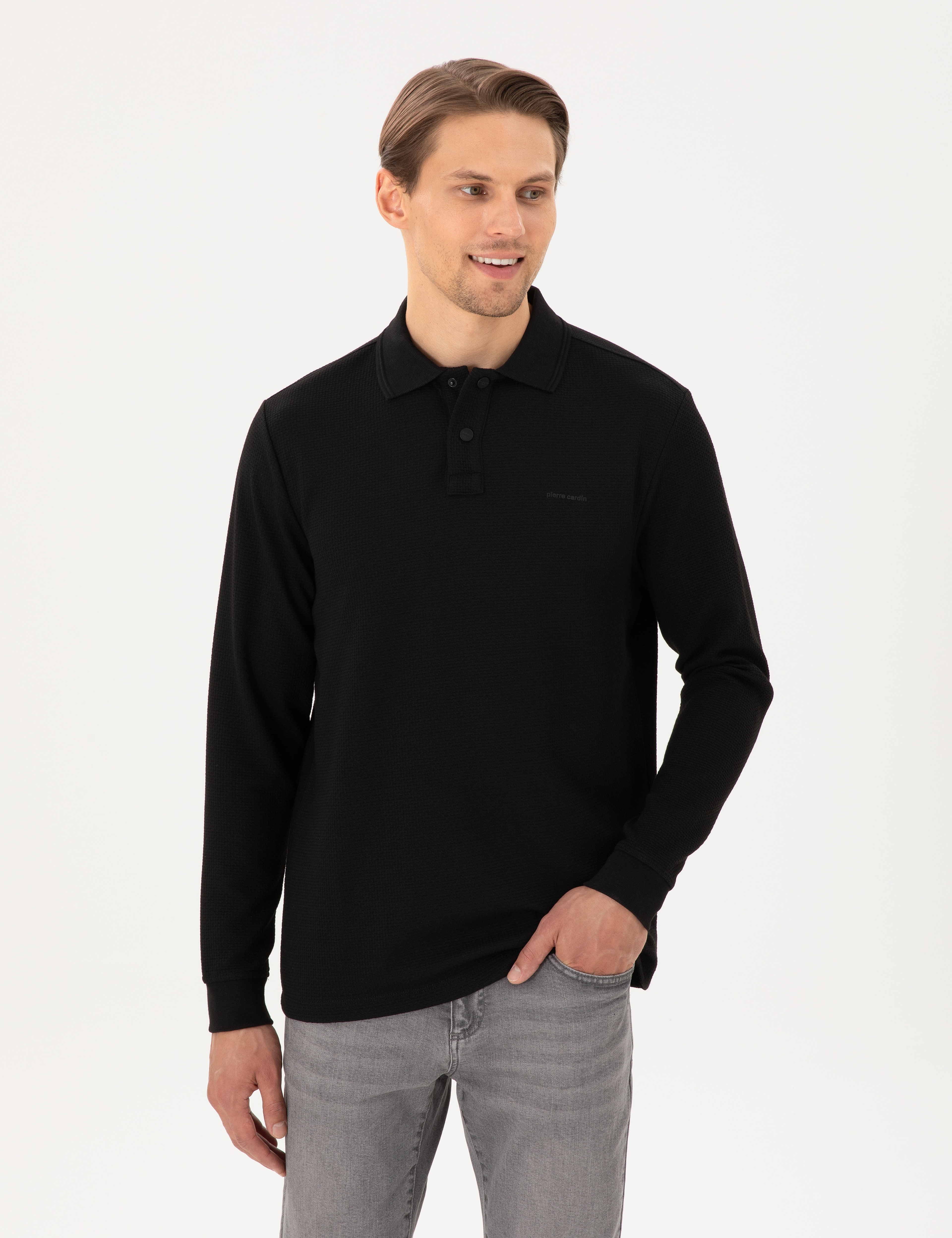 Siyah Regular Fit Sweatshirt