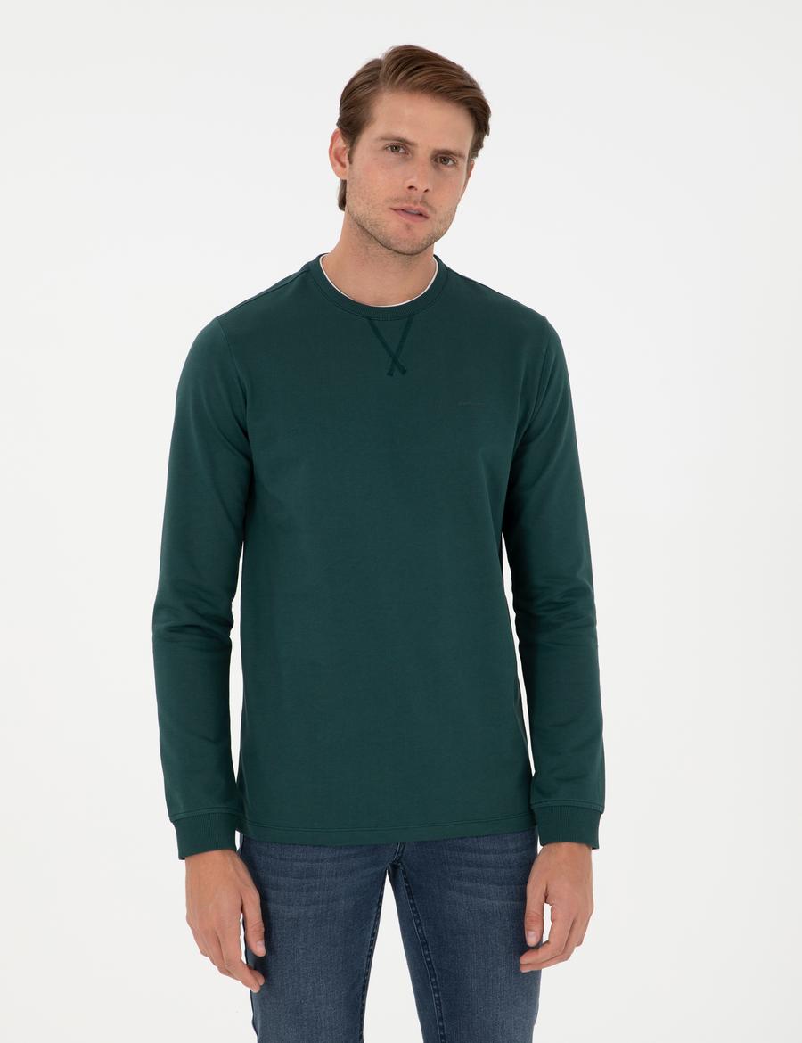 Zümrüt Regular Fit Bisiklet Yaka Basic Sweatshirt