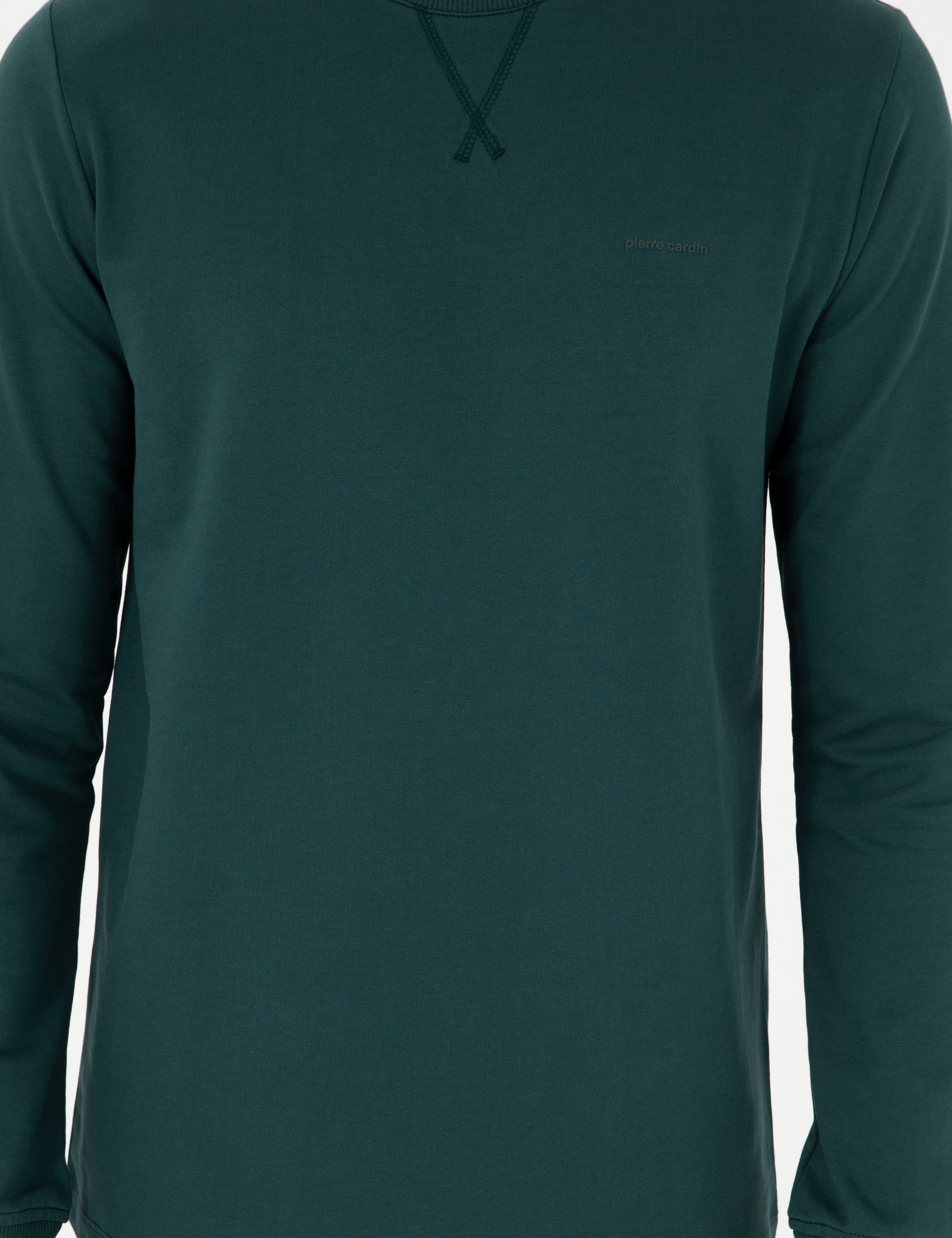 Zümrüt Regular Fit Bisiklet Yaka Basic Sweatshirt - Image 6