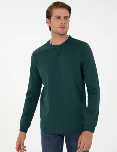 Zümrüt Regular Fit Bisiklet Yaka Basic Sweatshirt