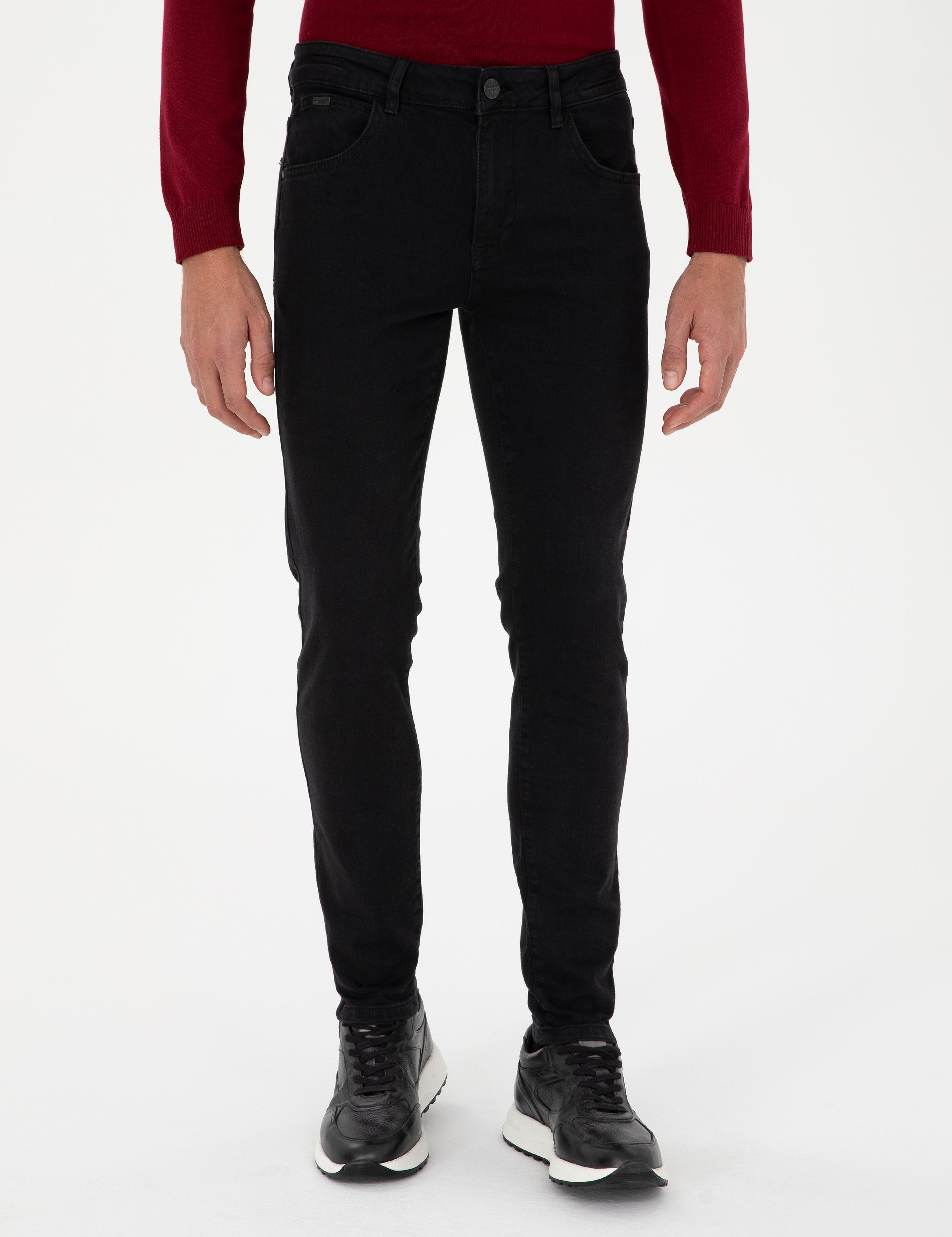 Siyah Slim Fit Jean Pantolon
