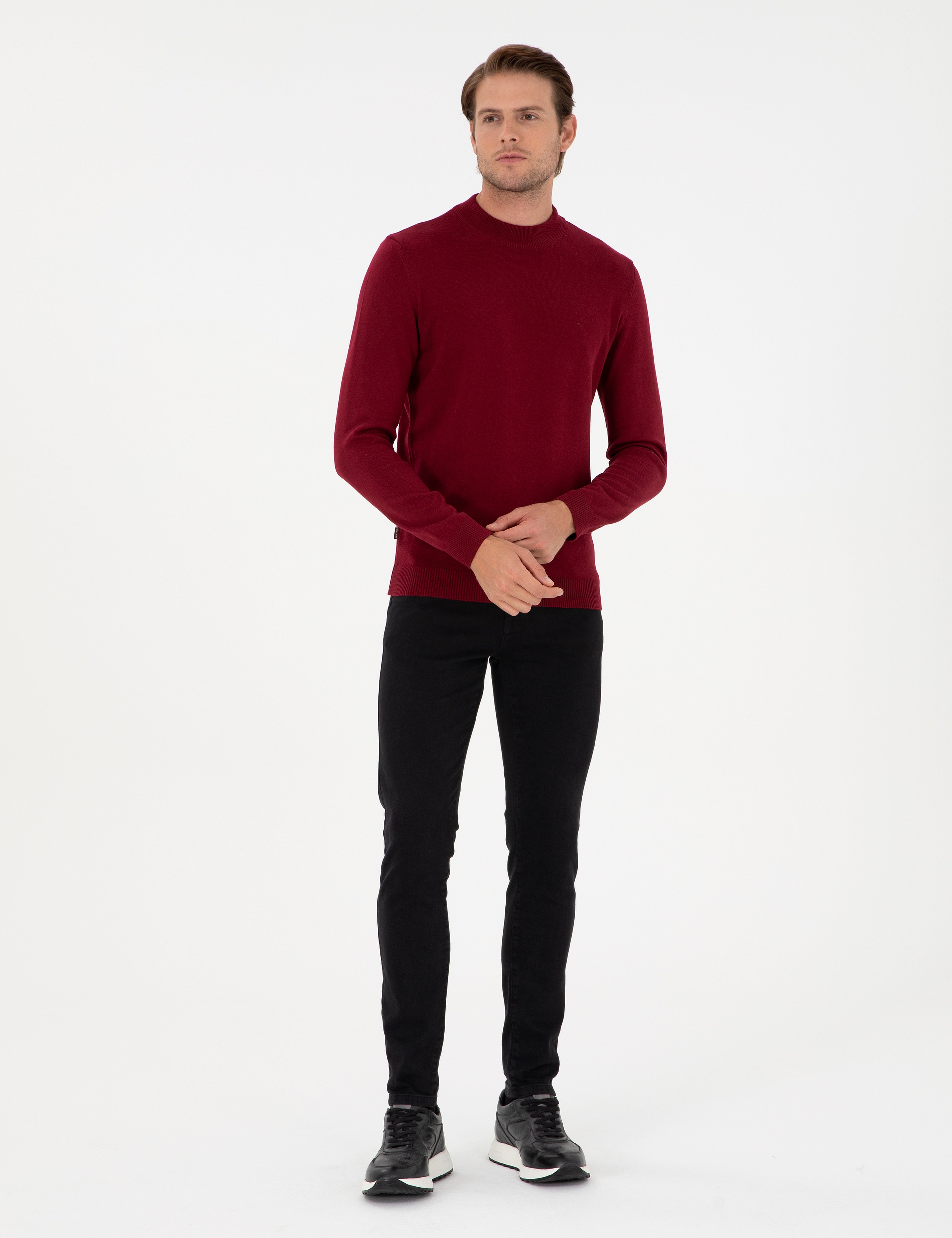 Siyah Slim Fit Jean Pantolon - Image 1