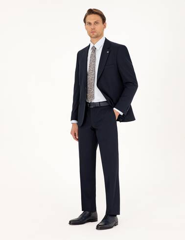 Lacivert Slim Fit Takım Elbise