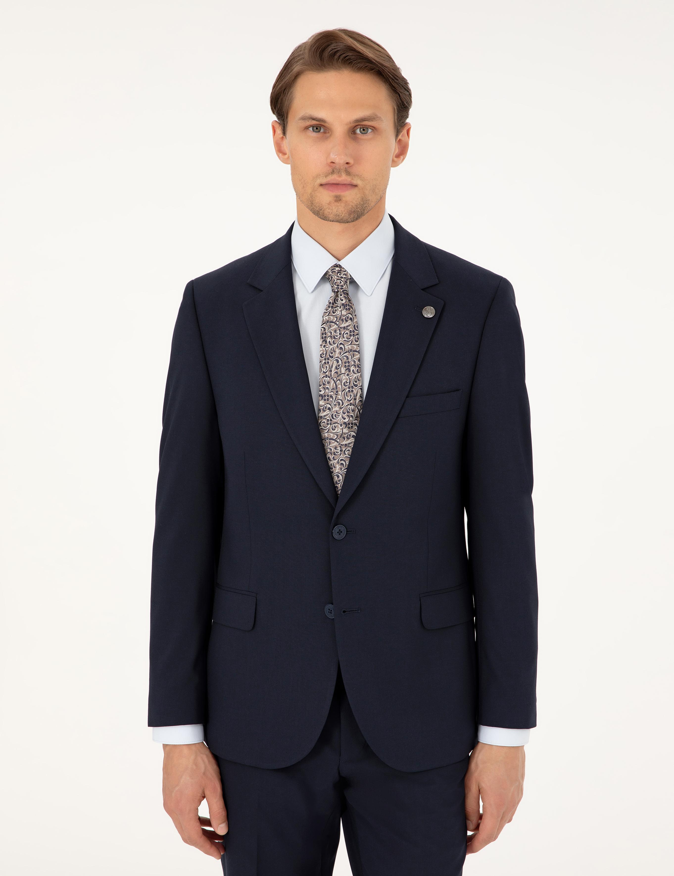 Lacivert Slim Fit Takım Elbise