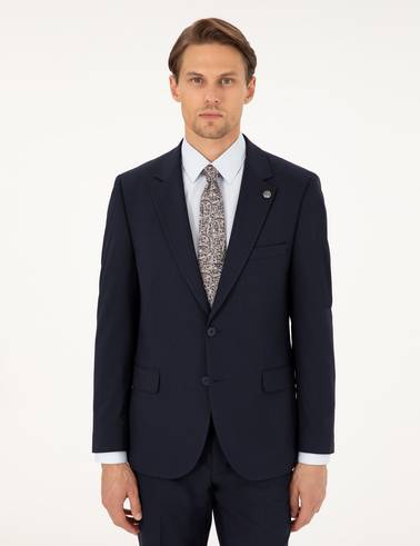 Lacivert Slim Fit Takım Elbise