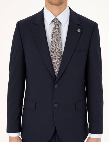 Lacivert Slim Fit Takım Elbise