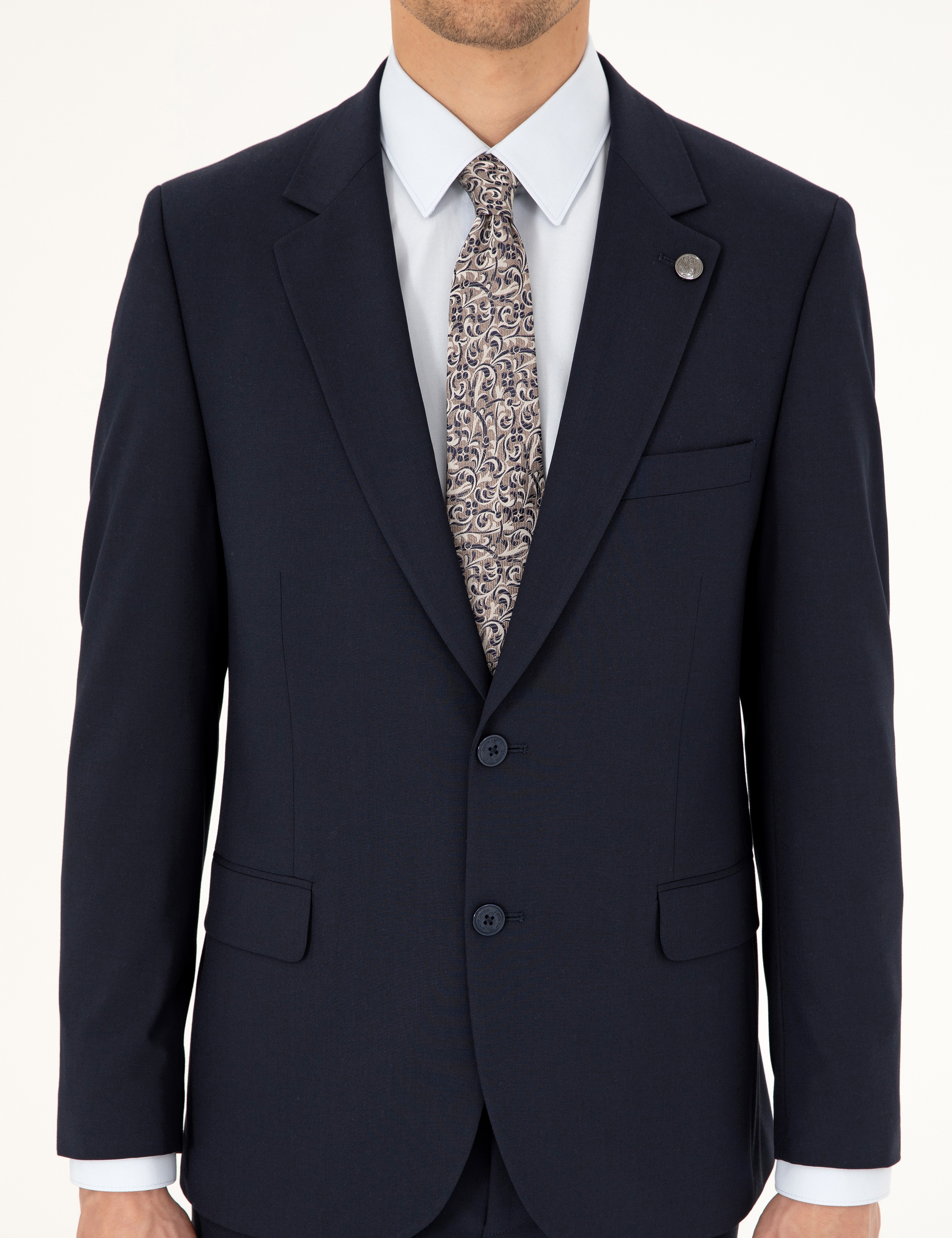 Lacivert Slim Fit Takım Elbise - Image 7