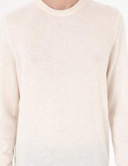 Ekru Slim Fit Bisiklet Yaka Kaşmir Triko Kazak - 50303471001