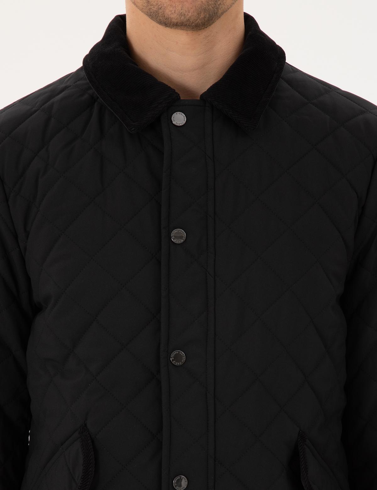 Siyah Kapitoneli Cepli Mont - 50292845023