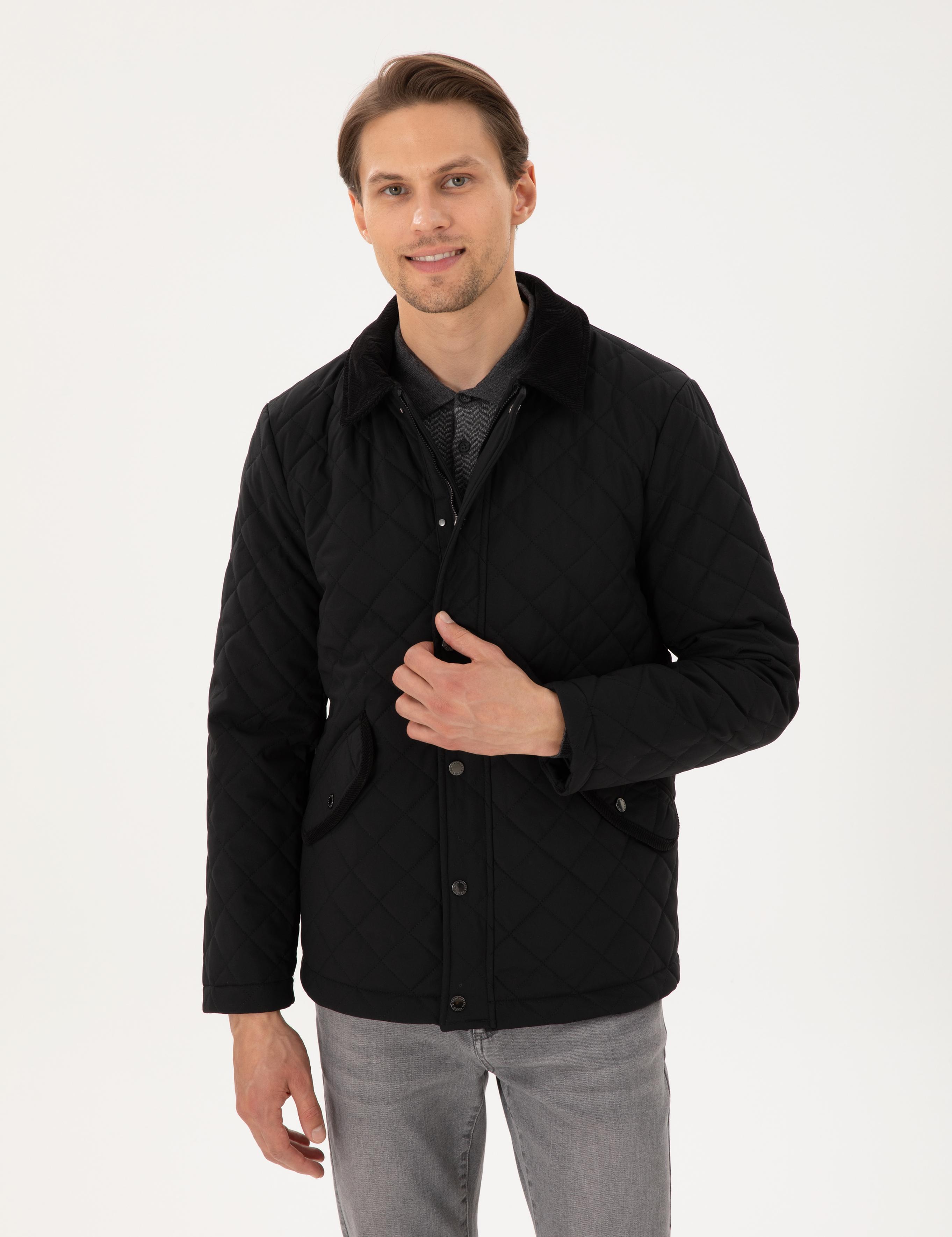 Siyah Kapitoneli Cepli Mont