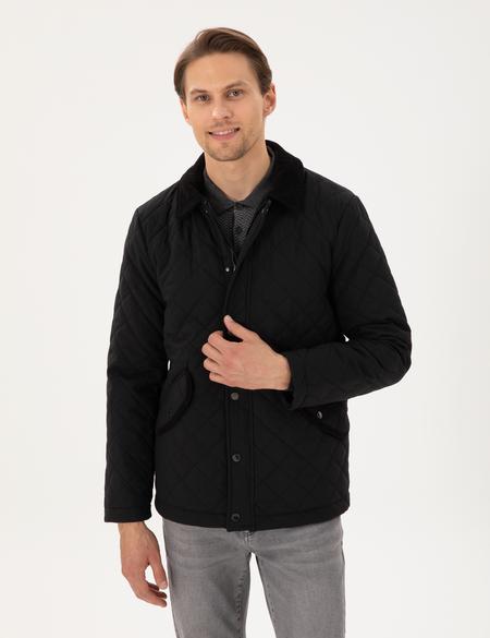 Siyah Kapitoneli Cepli Mont - 50292845023