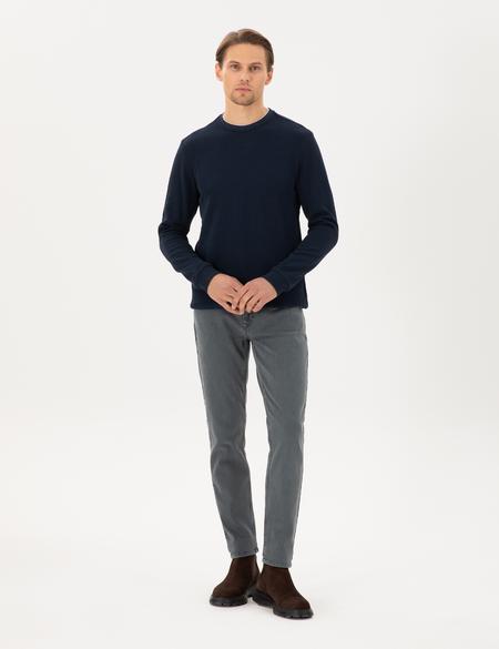 Lacivert Regular Fit Sweatshirt - 50296485018