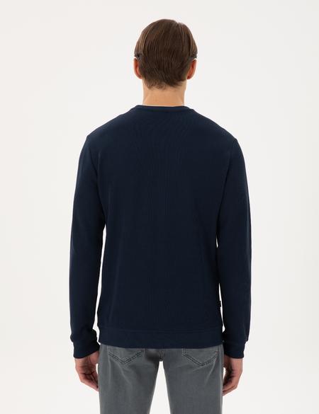 Lacivert Regular Fit Sweatshirt - 50296485018