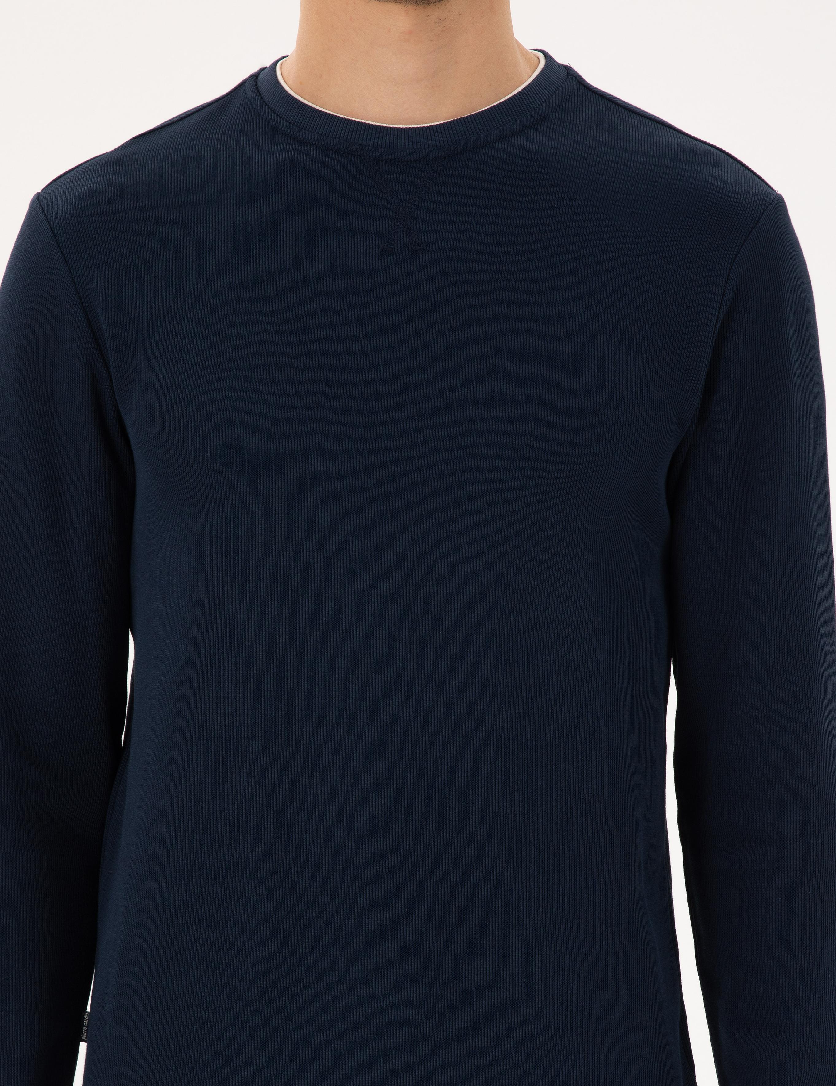 Lacivert Regular Fit Sweatshirt