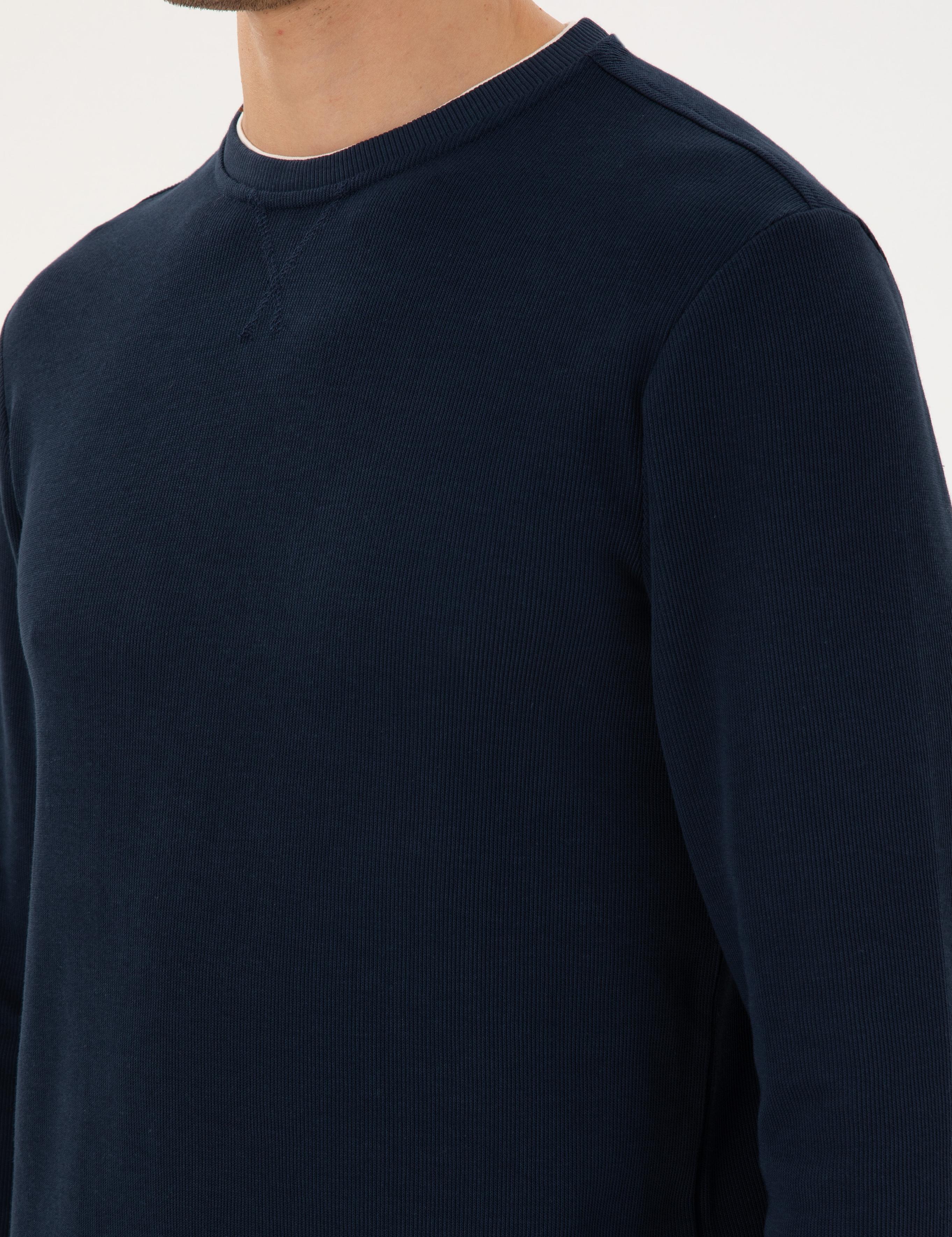 Lacivert Regular Fit Sweatshirt
