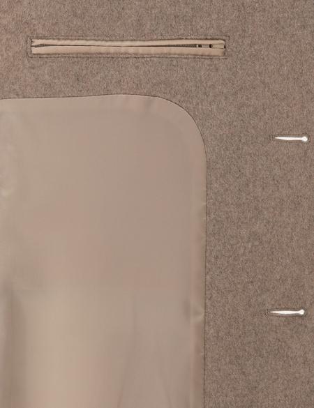 Bej Ex. Slim Fit Kaşe Kaban - 50291017022