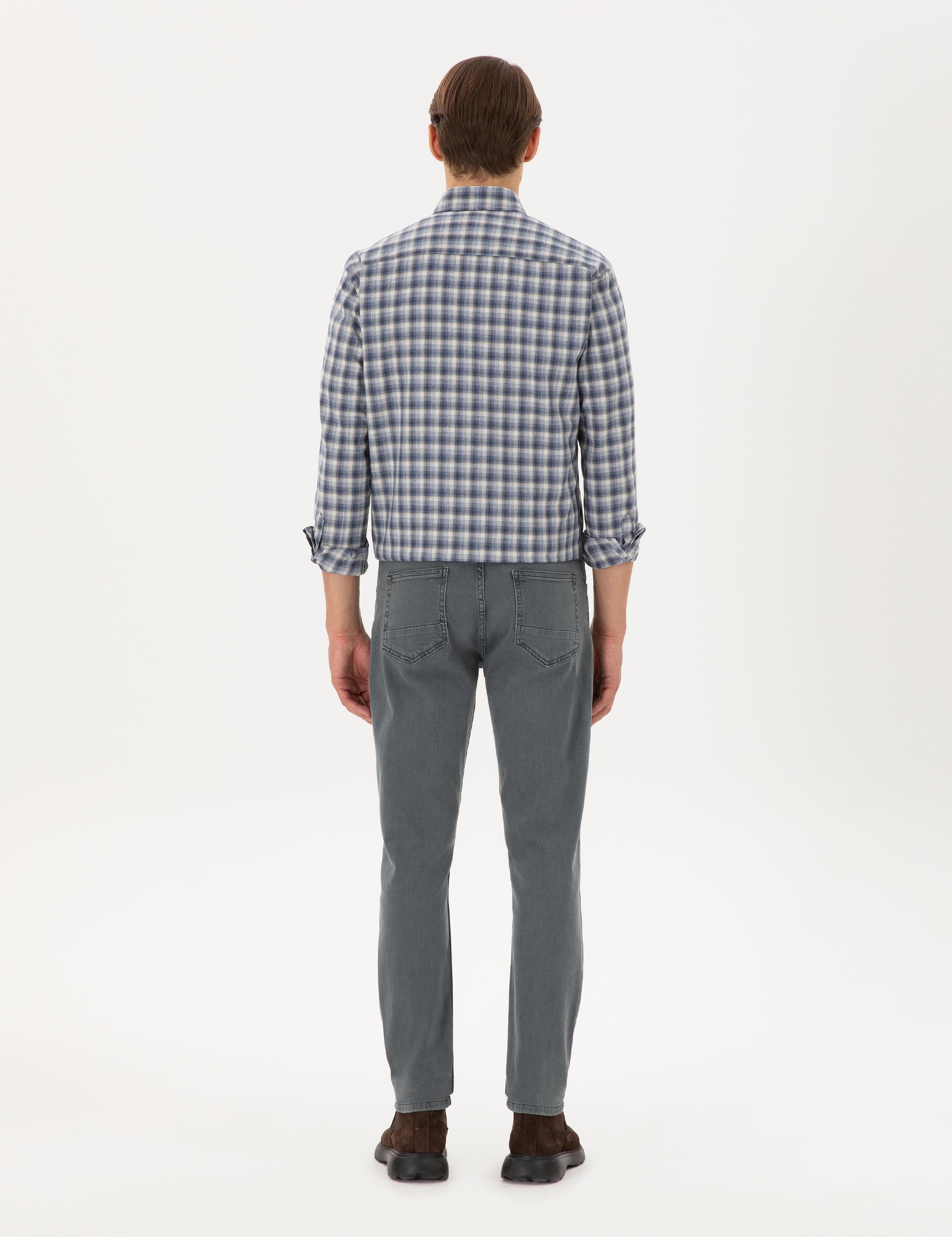 Haki Slim Fit Jean Pantolon