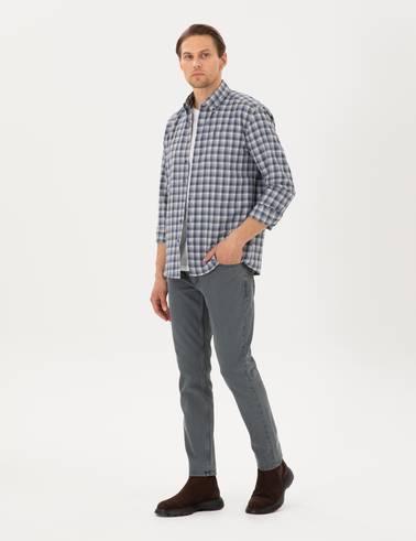 Haki Slim Fit Jean Pantolon