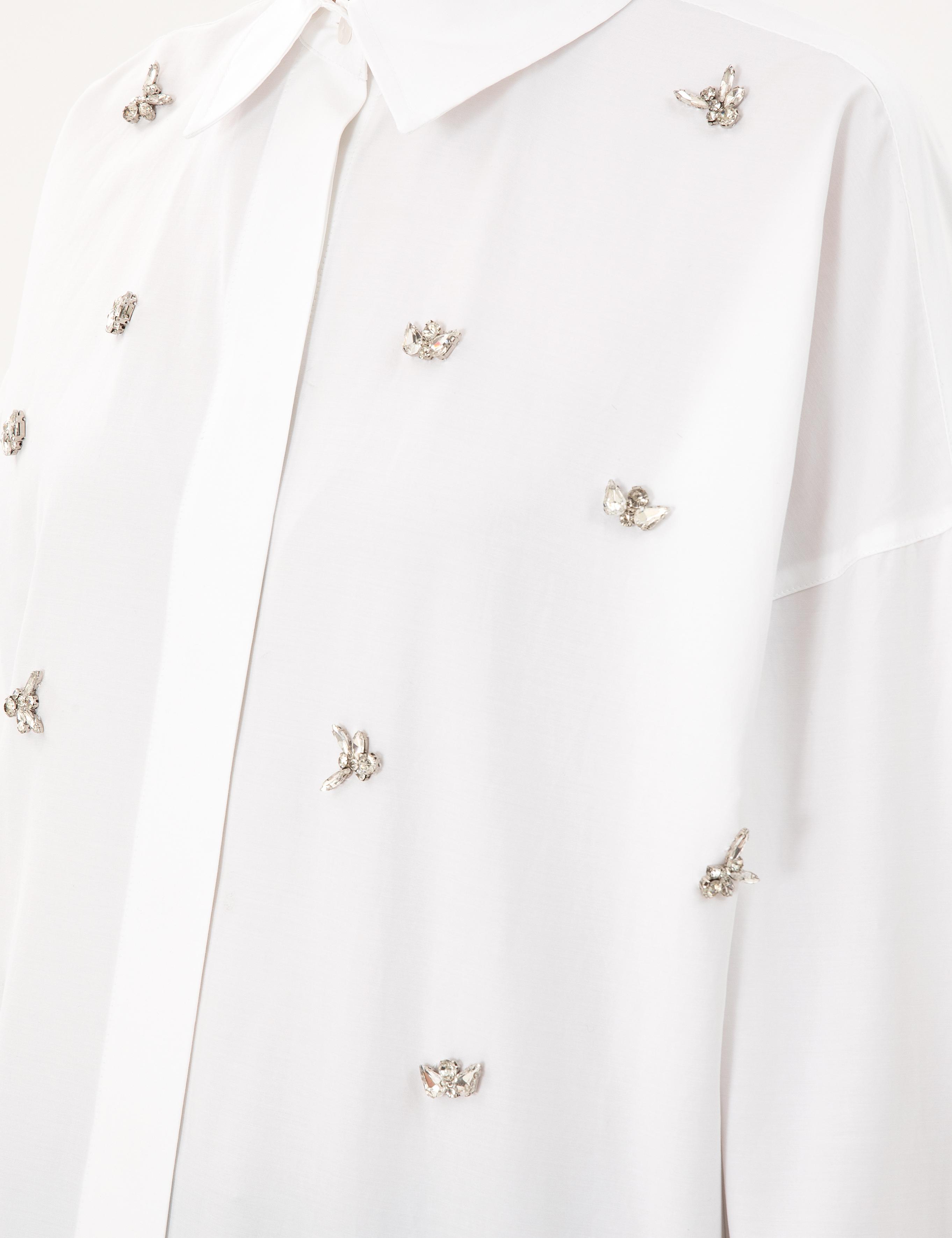 Beyaz Oversize Uzun Kollu Gömlek