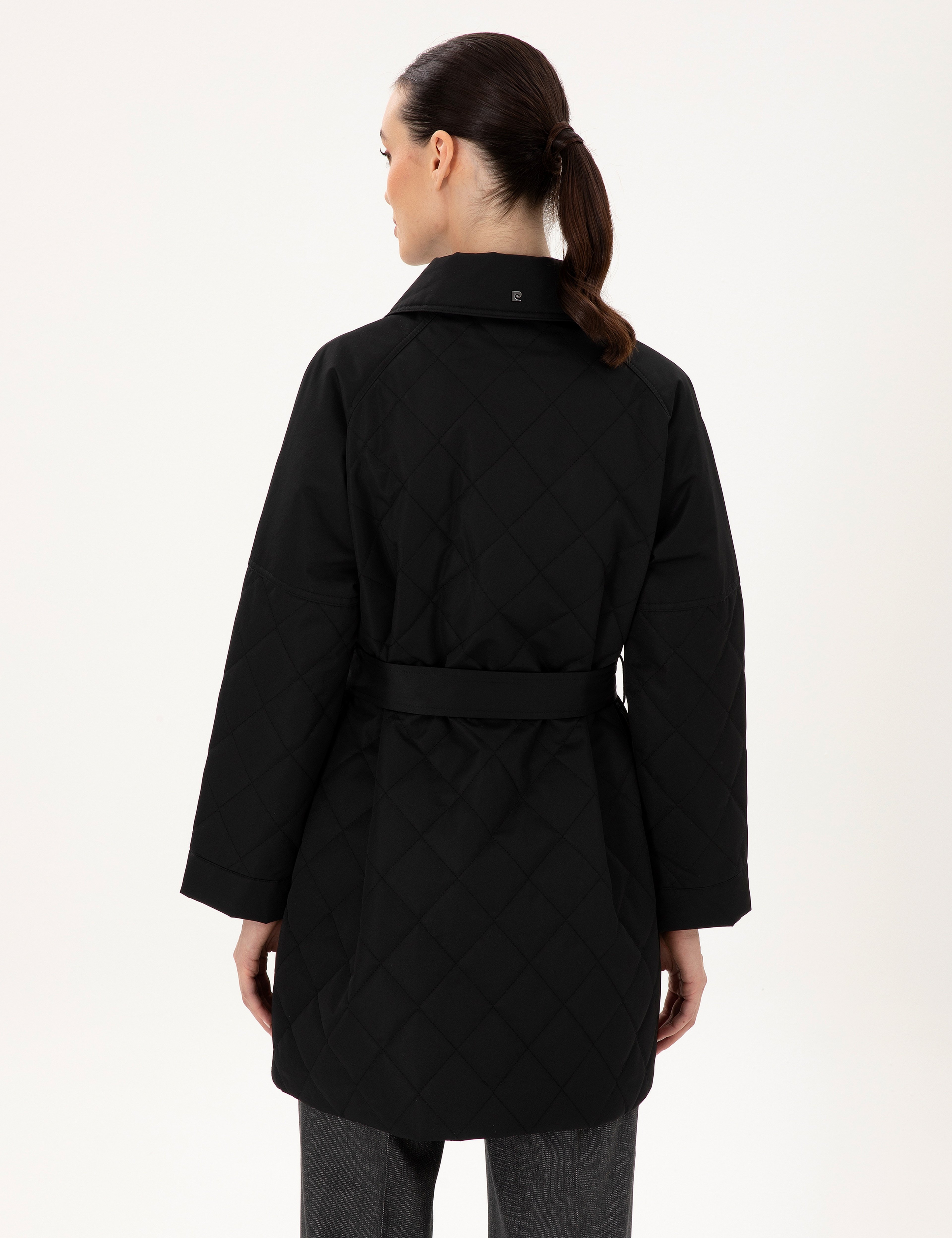 Siyah Regular Fit Kaban - Image 5