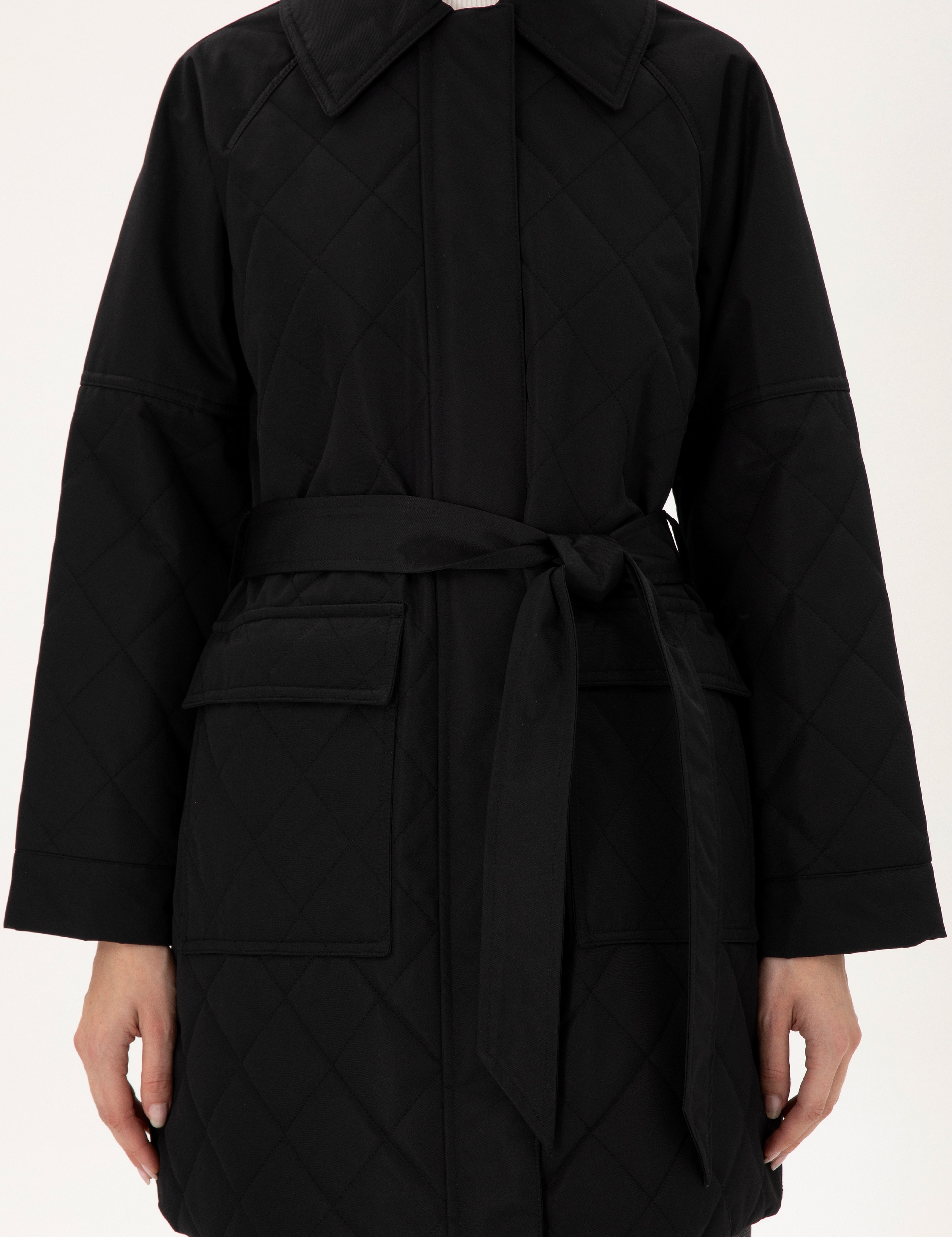 Siyah Regular Fit Kaban - Image 7