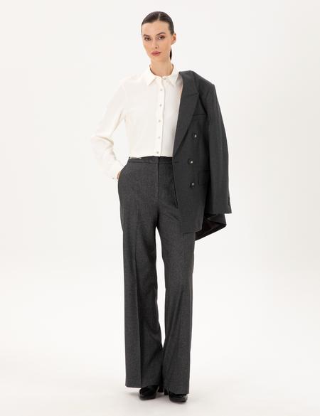 Ekru Comfort Fit Uzun Kollu Gömlek - 50292250005