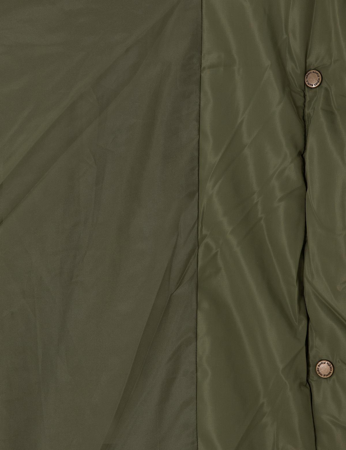 Haki Kürk Yaka Mont - 50290341035