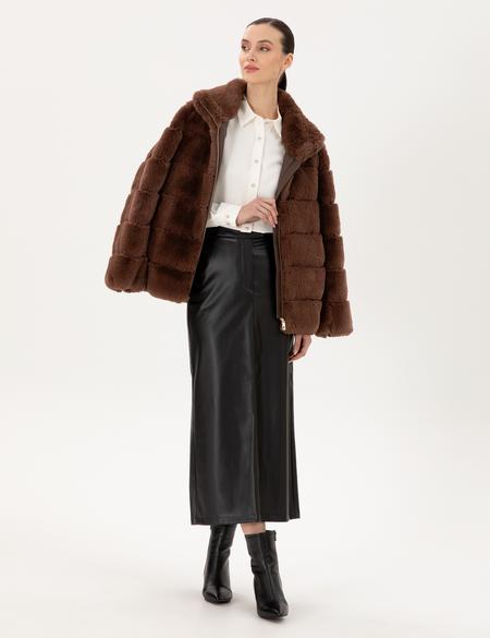 Siyah A Kesim Dokuma Etek - 50292628005