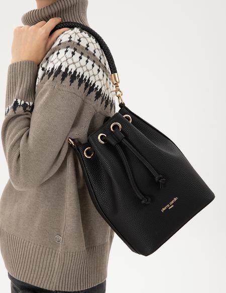 Siyah Büzgülü Çanta - 50296250001