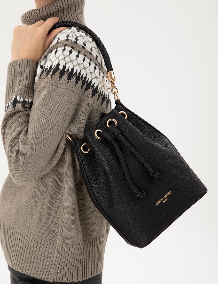 Siyah Büzgülü Çanta