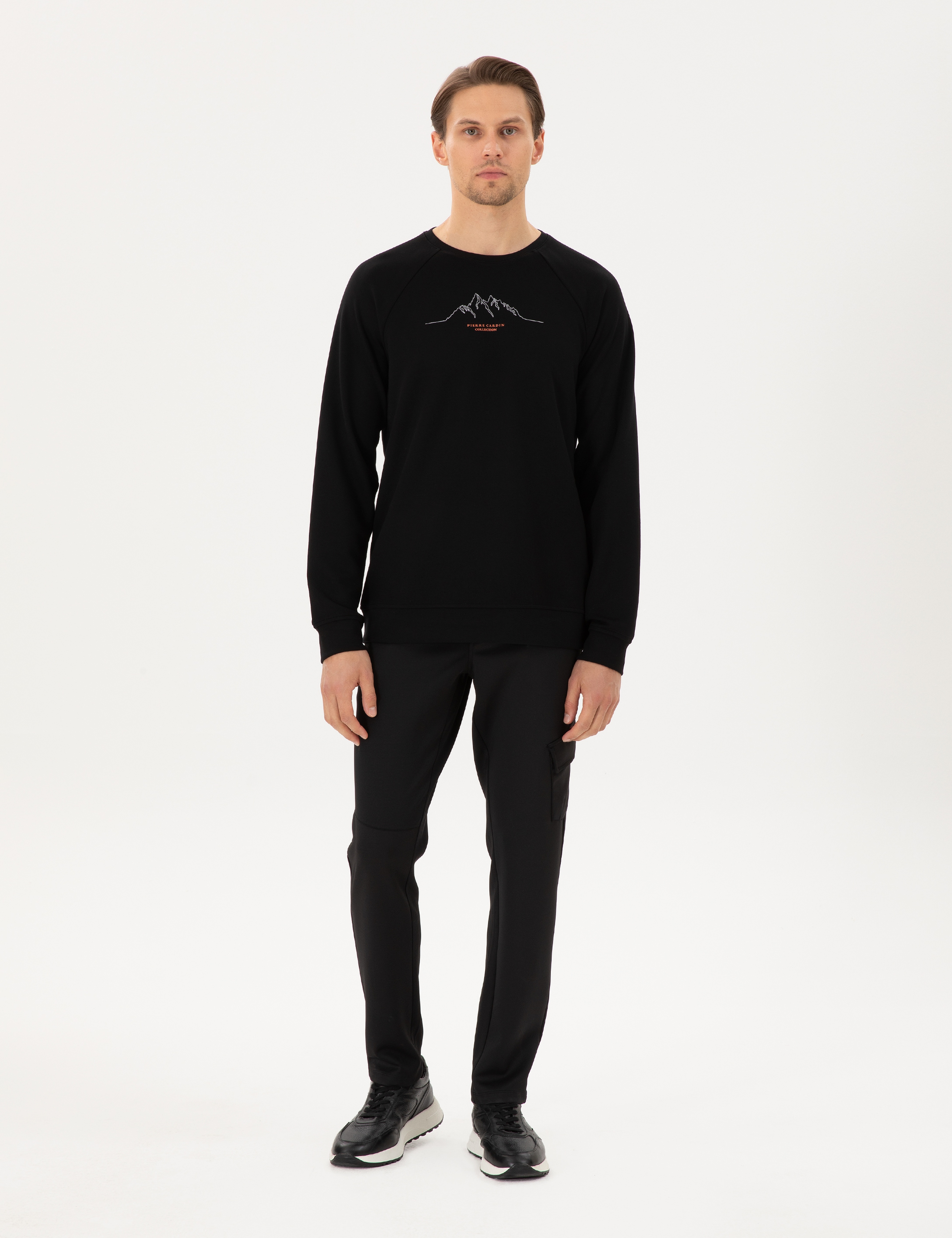 Siyah Regular Fit Sweatshirt - Image 4