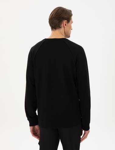 Siyah Regular Fit Sweatshirt