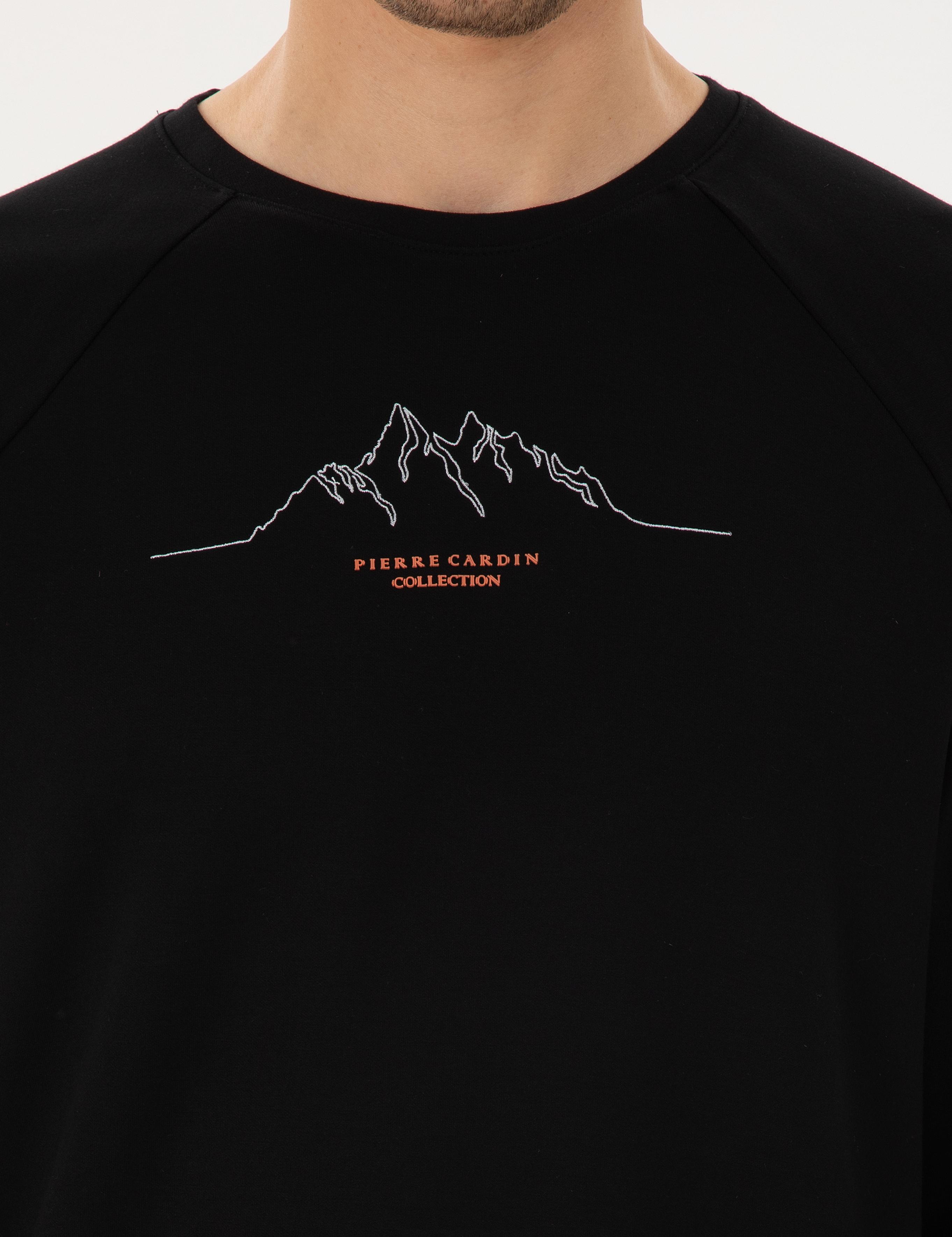 Siyah Regular Fit Sweatshirt