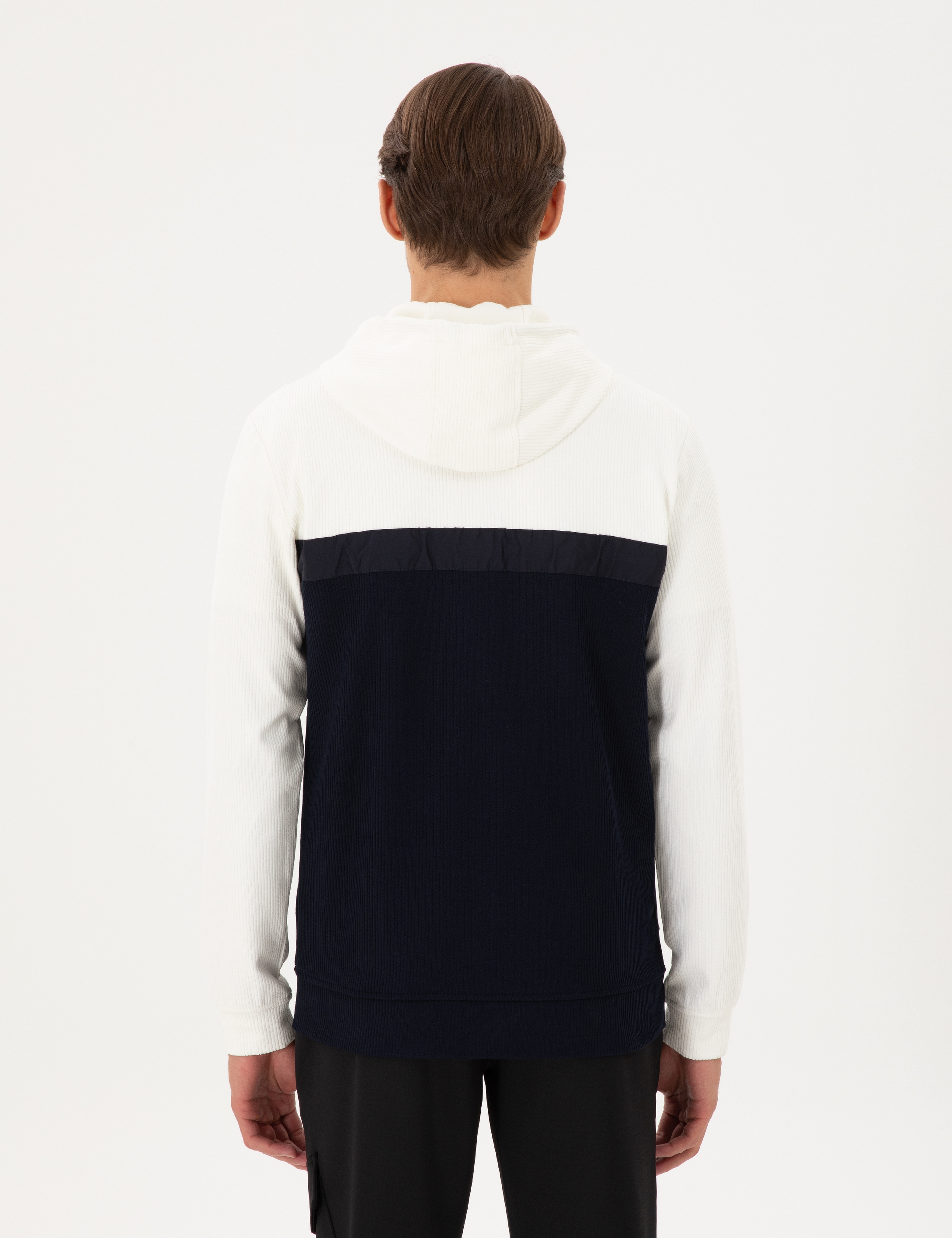 Ekru Regular Fit Örme Hırka - Image 5