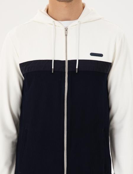 Ekru Regular Fit Örme Hırka - 50292126043