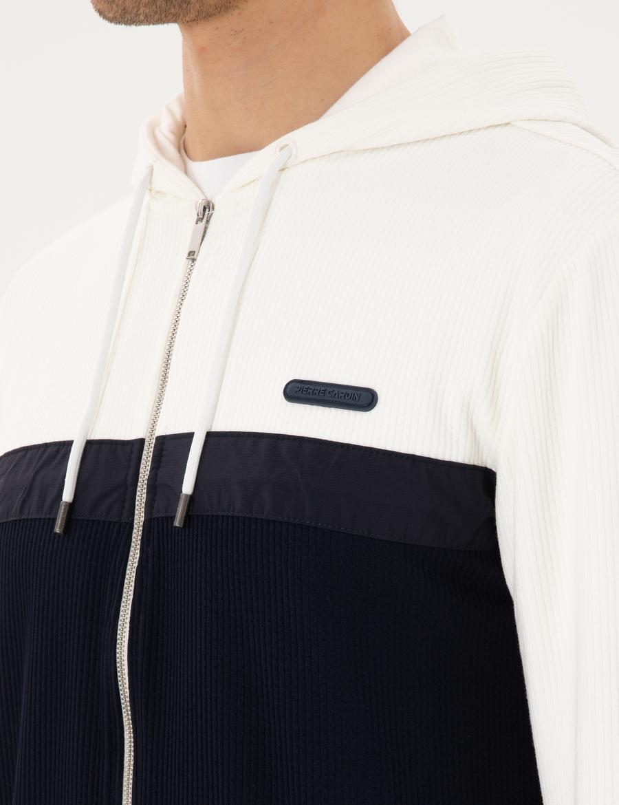 Ekru Regular Fit Örme Hırka