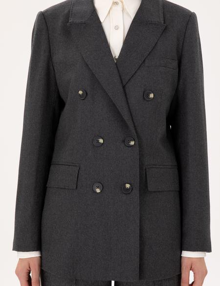 Antrasit Regular Fit Yün Ceket - 50294231006