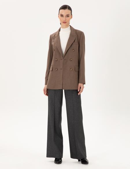 Vizon Regular Fit Yün Ceket - 50294231017