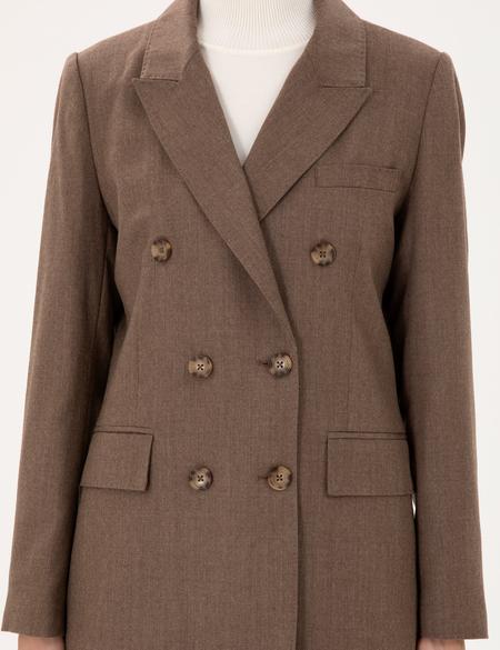 Vizon Regular Fit Yün Ceket - 50294231017