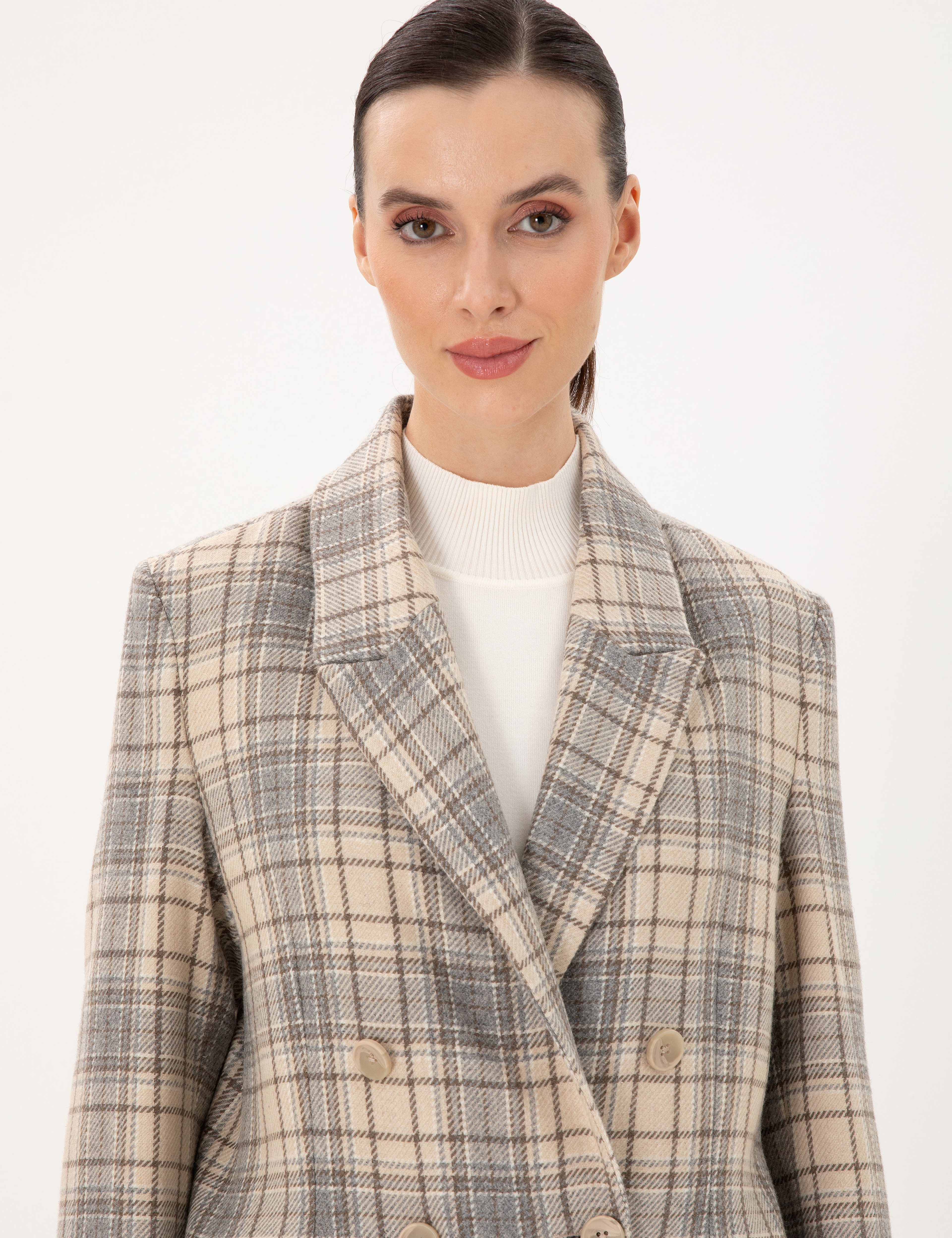 Bej Regular Fit Ceket - Image 2