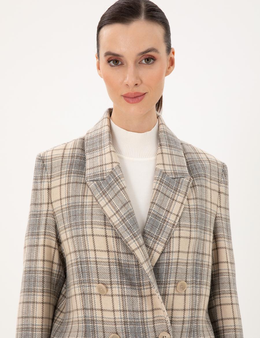 Bej Regular Fit Ceket