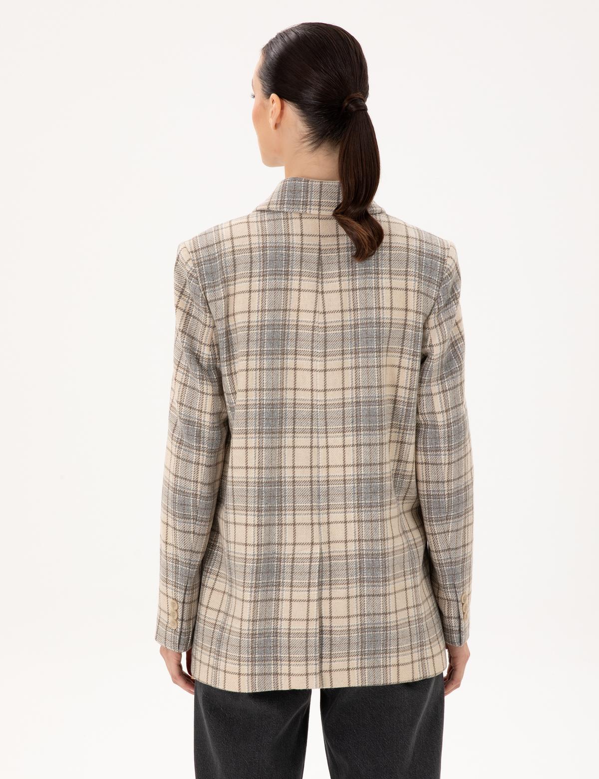 Bej Regular Fit Ceket - 50290365007