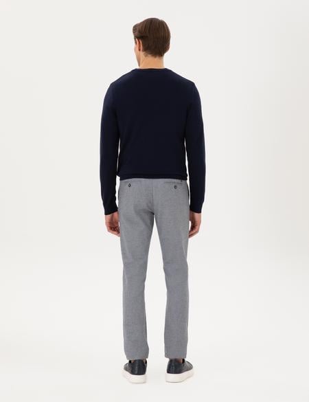 Açık Lacivert Slim Fit Kanvas Pantolon - 50295952015