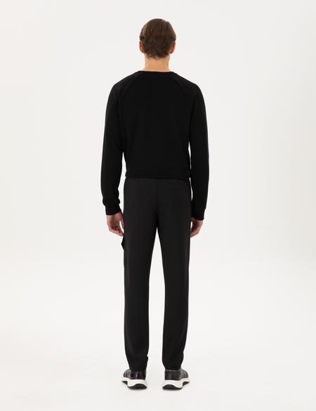 Siyah Regular Fit Scuba Kumaş Kargo Cepli Eşofman Altı - 50292213055