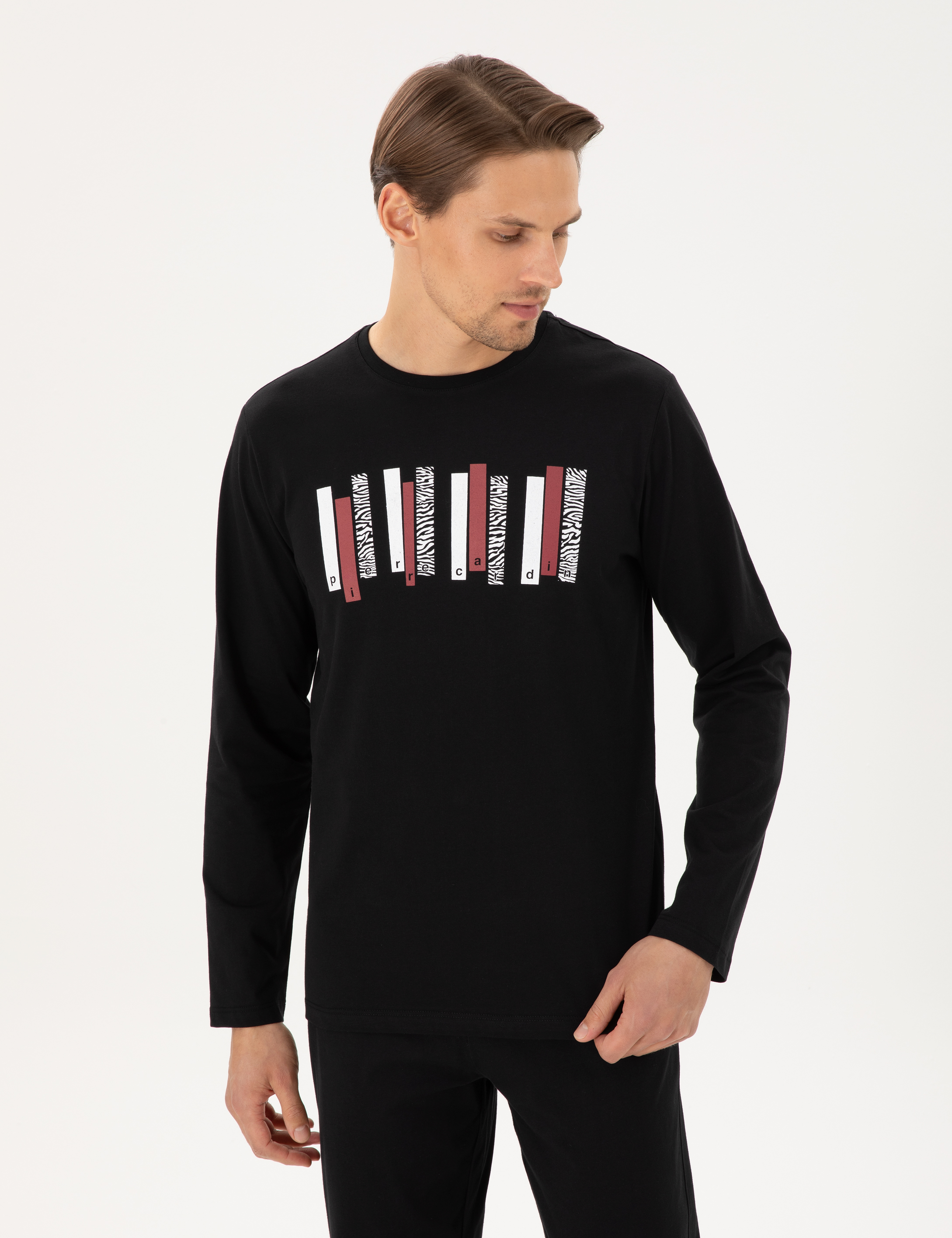 Siyah Uzunkol Pijama Takımı - Image 3