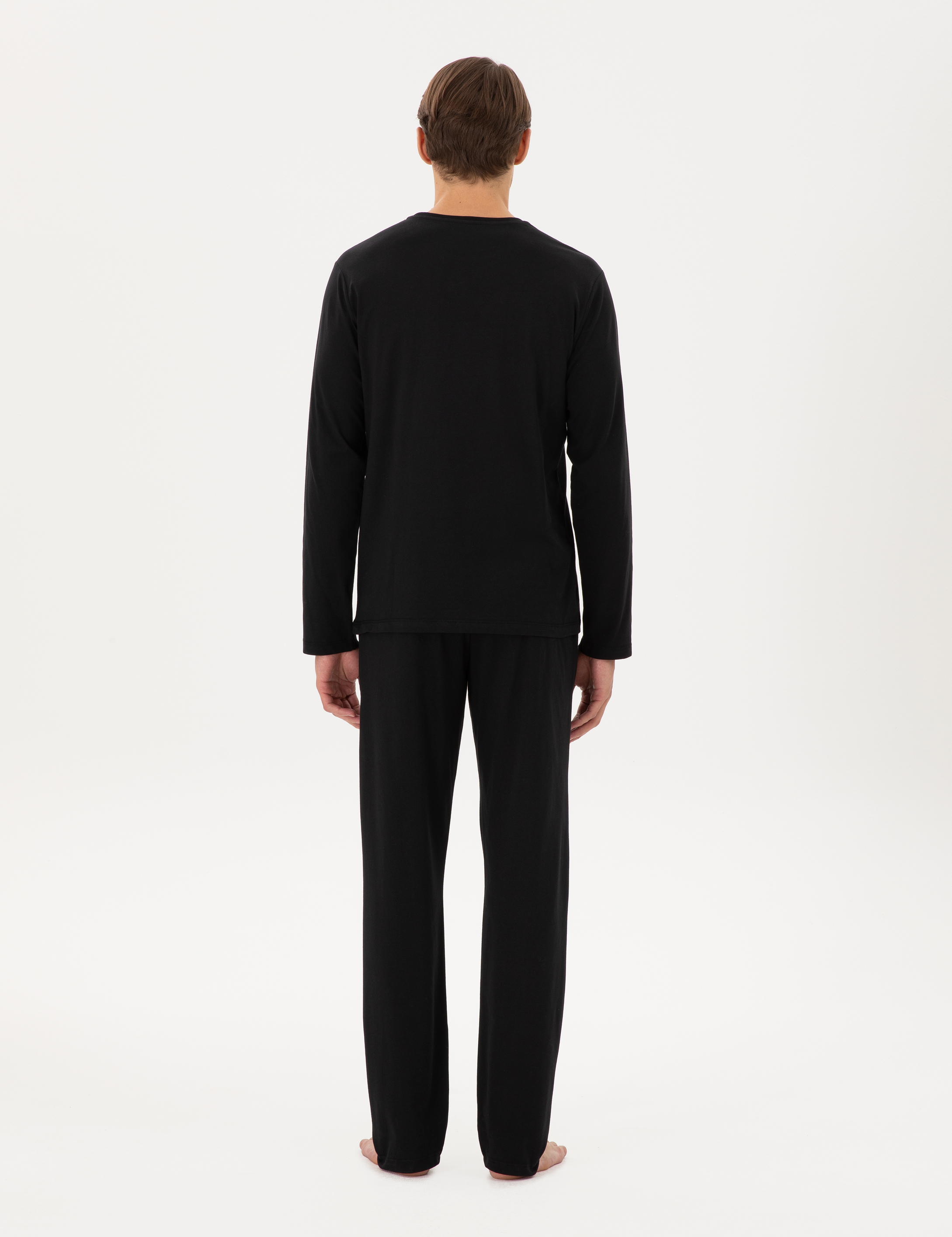 Siyah Uzunkol Pijama Takımı - Image 5