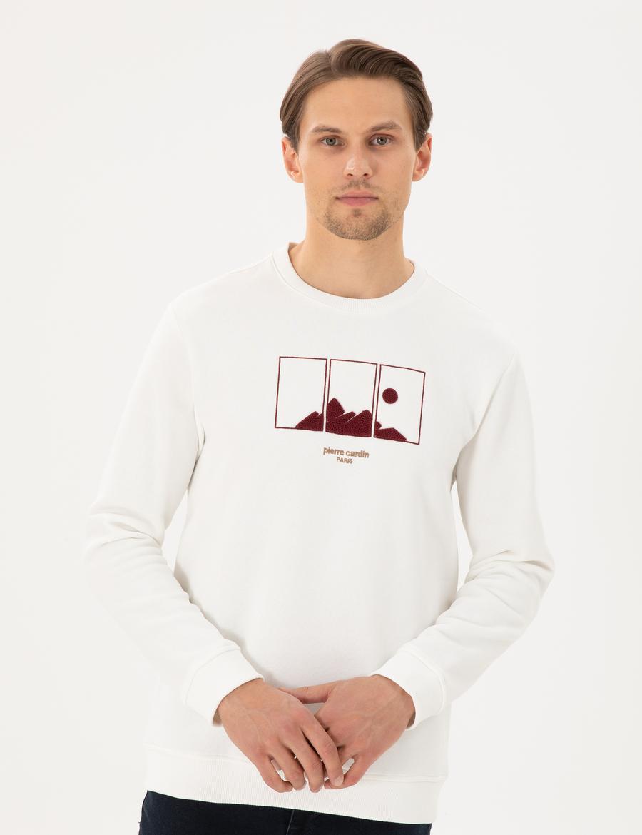 Ekru Regular Fit Sweatshirt