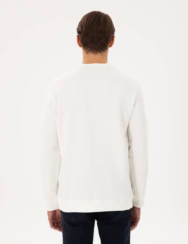 Ekru Regular Fit Sweatshirt