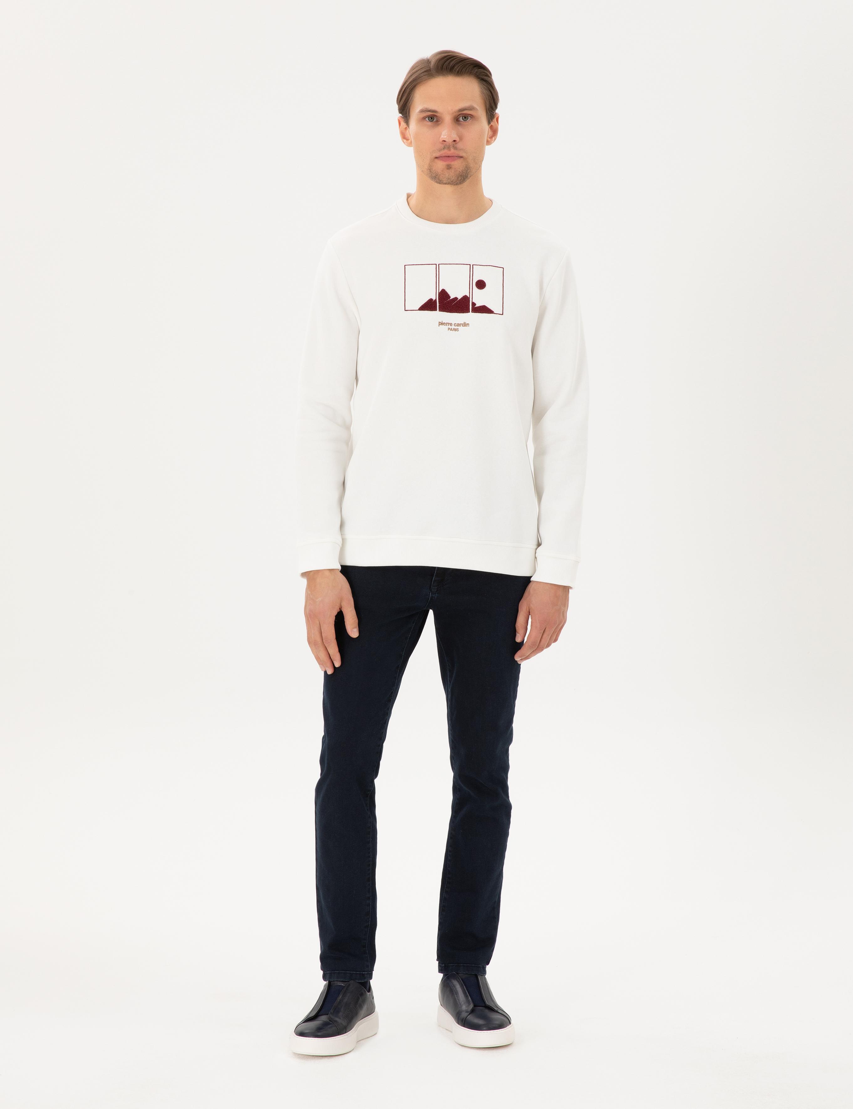 Ekru Regular Fit Sweatshirt