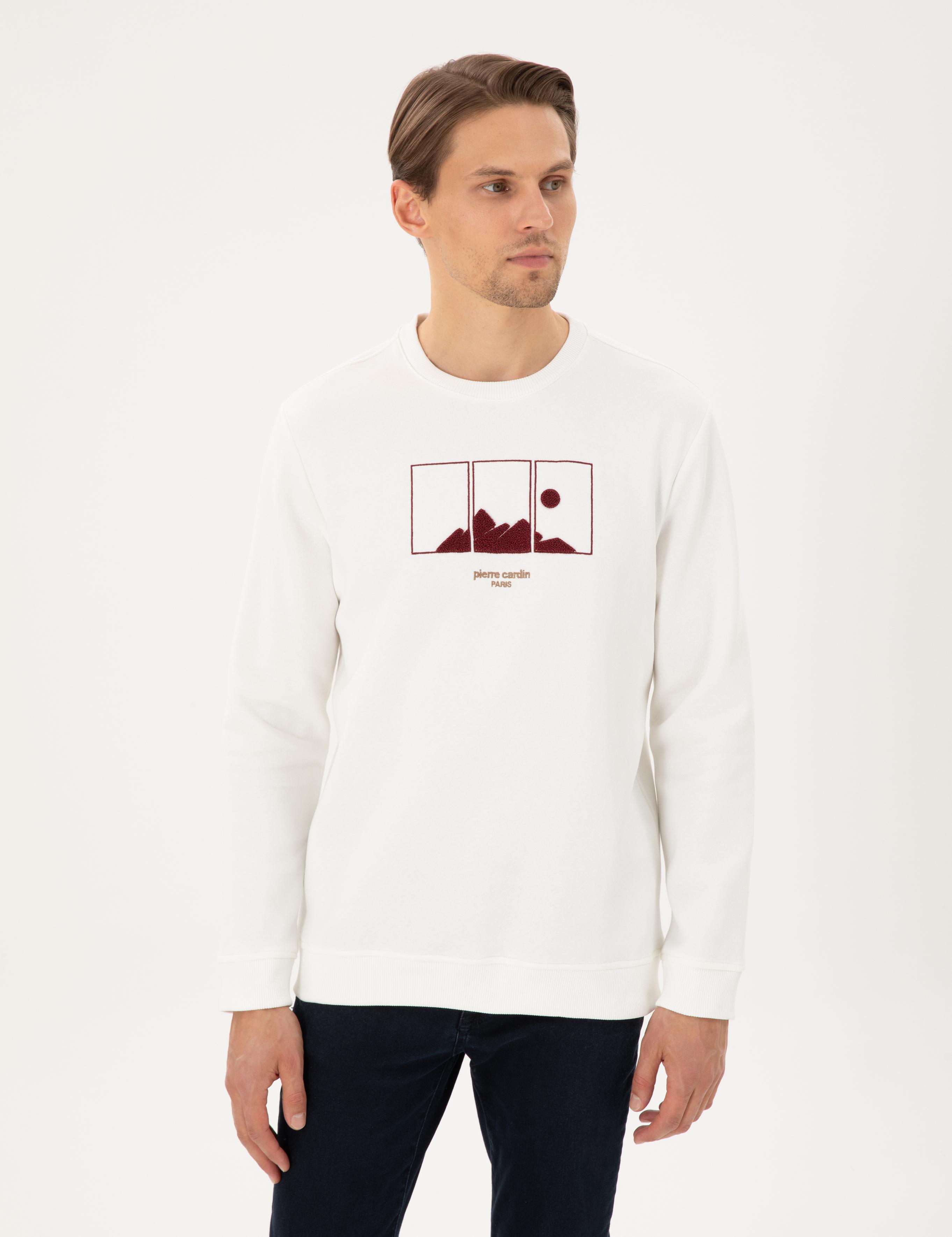 Ekru Regular Fit Sweatshirt